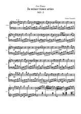 In minor tones arias No.3